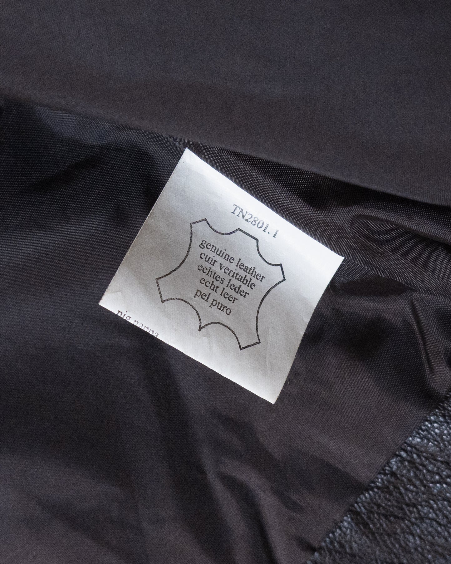 'Marks&Spencer' high neck leather jacket