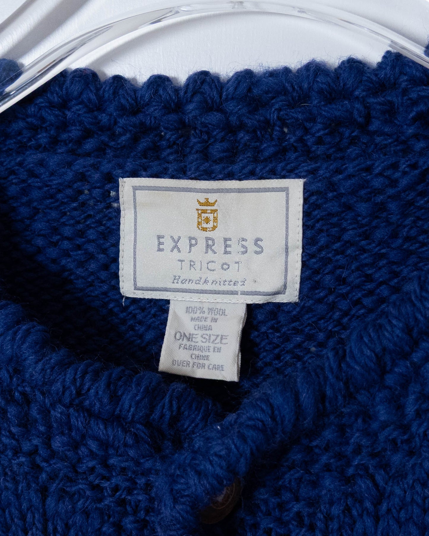 floral pattern ecuador hand knit cardigan