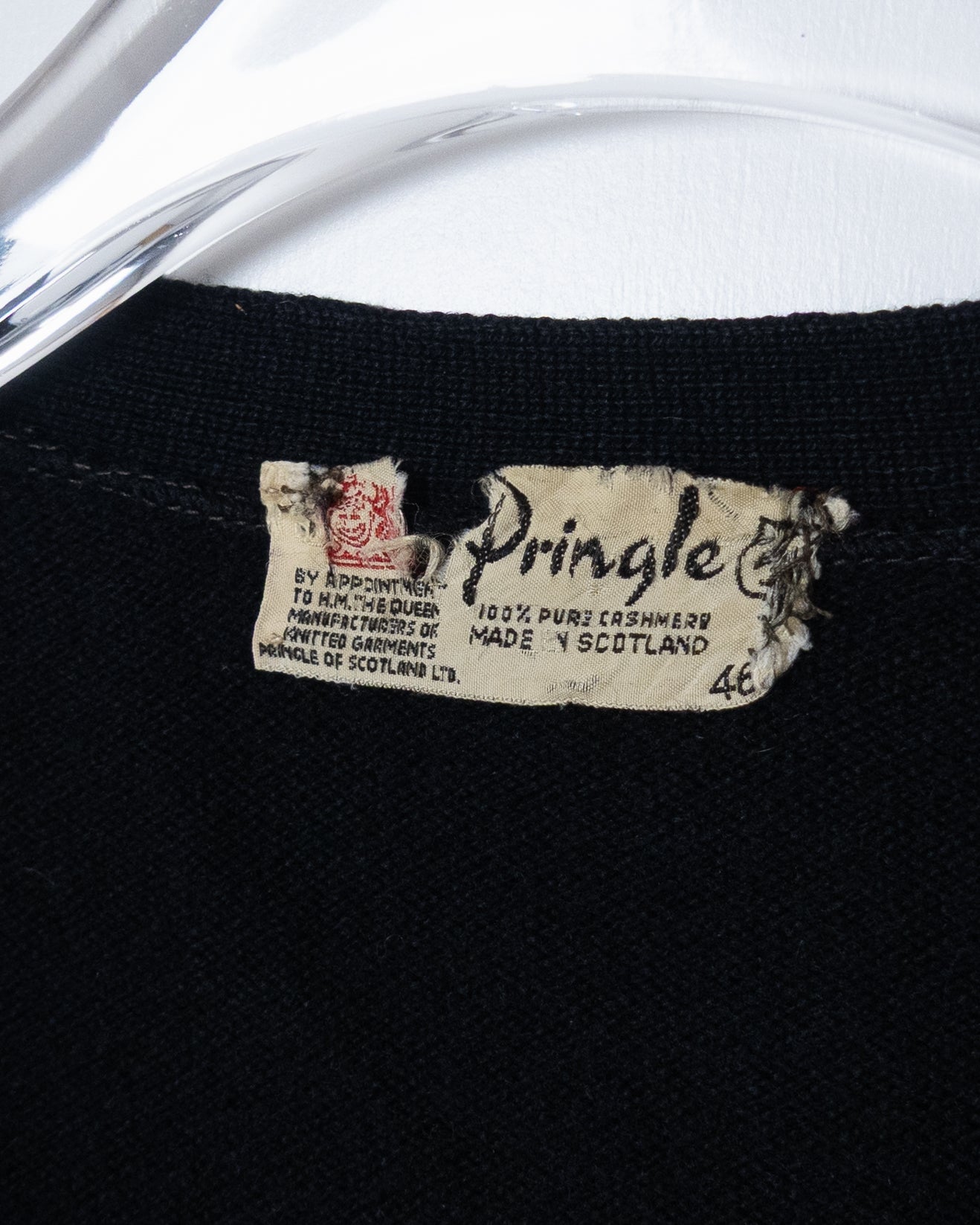 old "Pringle" cashmere knit cardigan