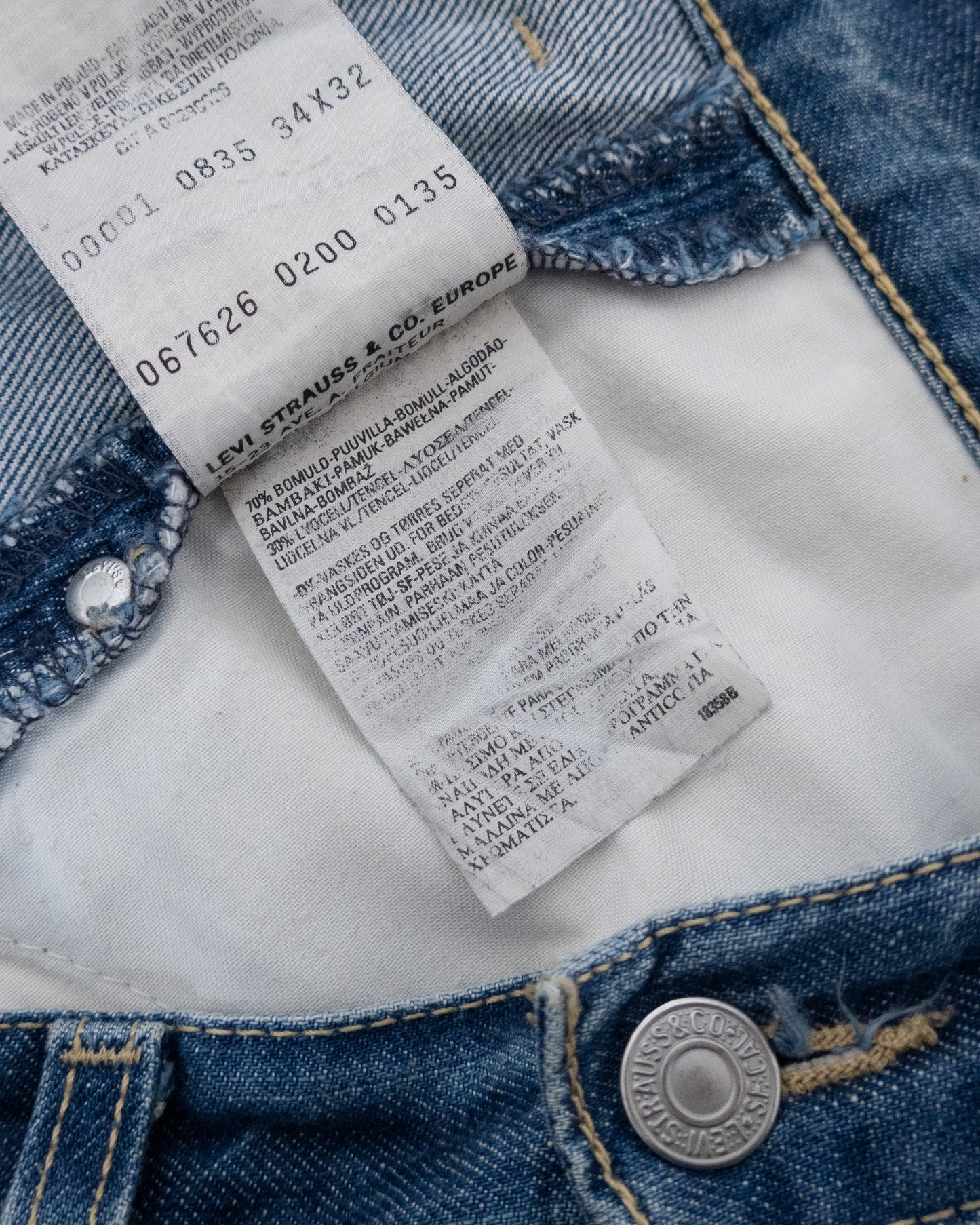 EURO 'Levi’s' Engineered Jeans denim pants