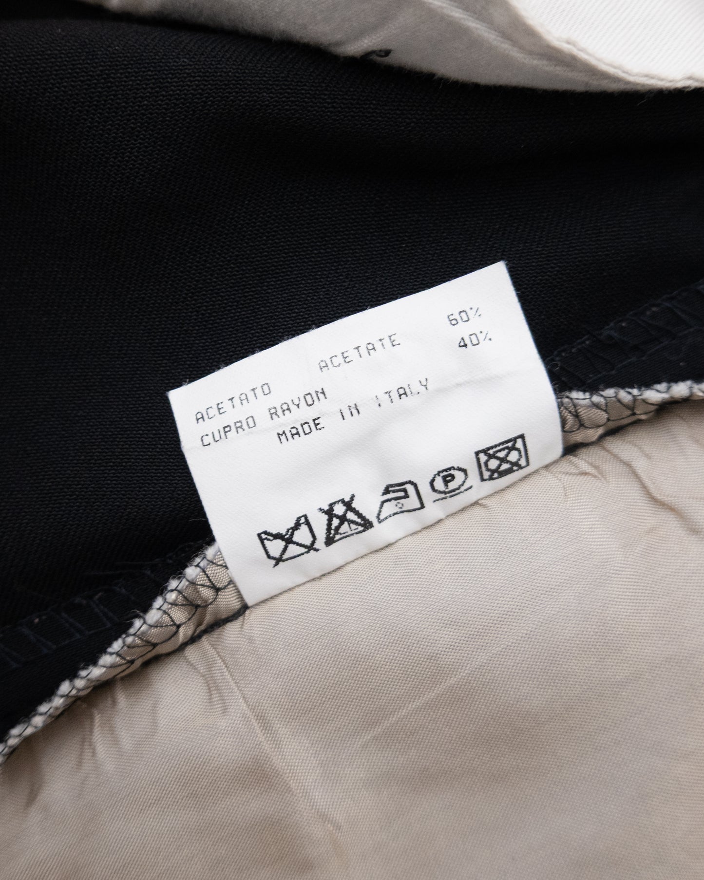 "Zanella" wool tuck slacks