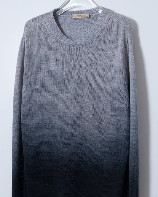 gradation linen knit sweater