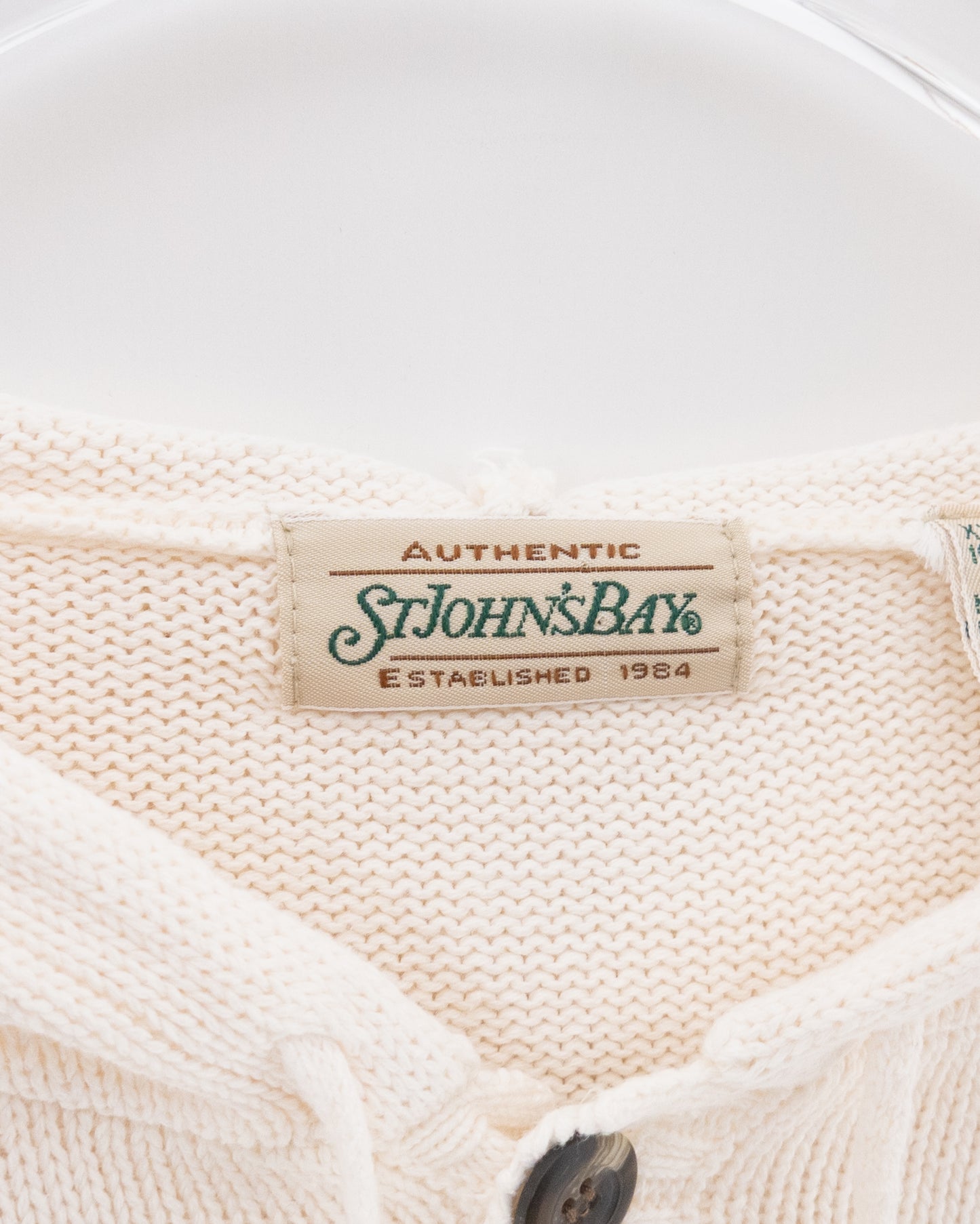 "ST JOHN'S BAY" cotton knit hoodie