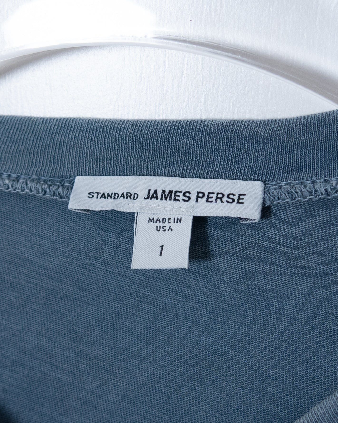"JAMES PERSE" henley neck L/S t-shirt