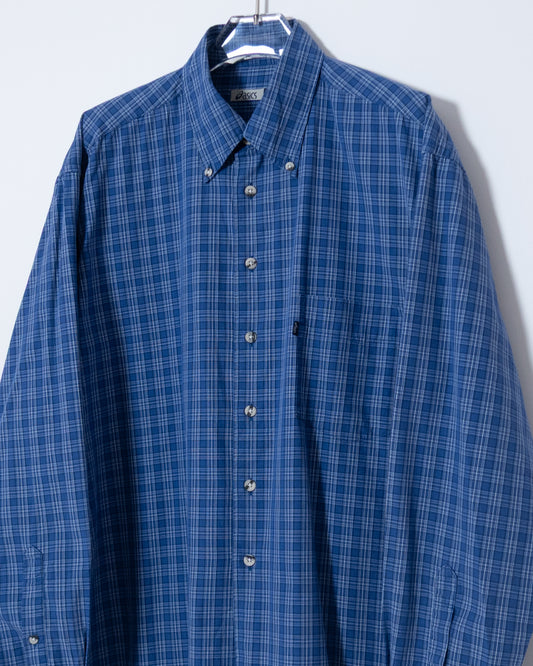 Euro "ASICS" plaid shirt