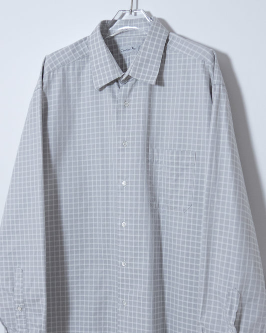 "Christian Dior" plaid shirt