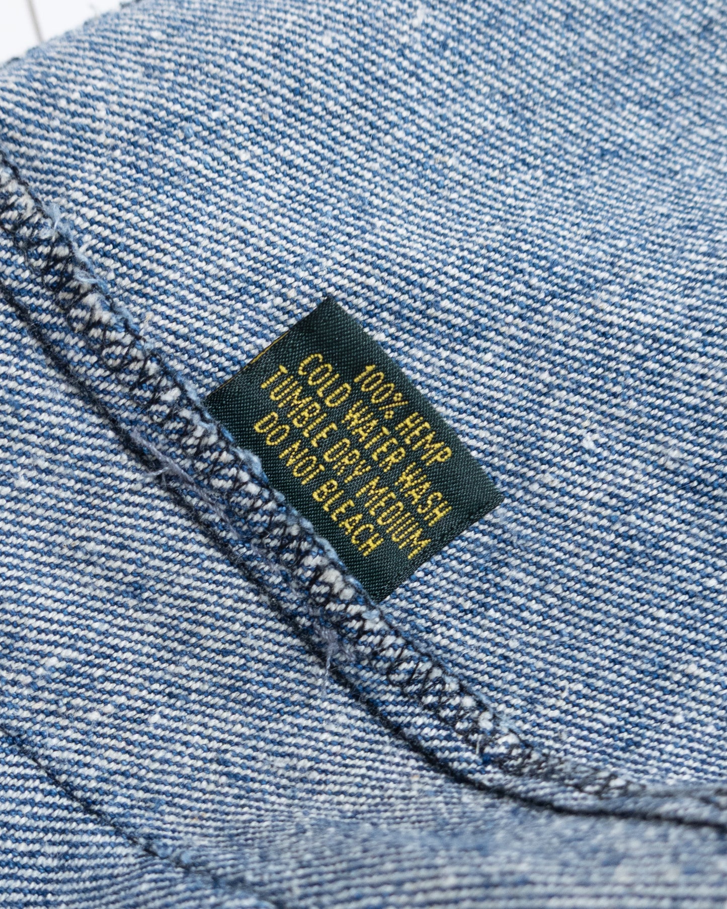 all hemp denim multiple pockets jacket