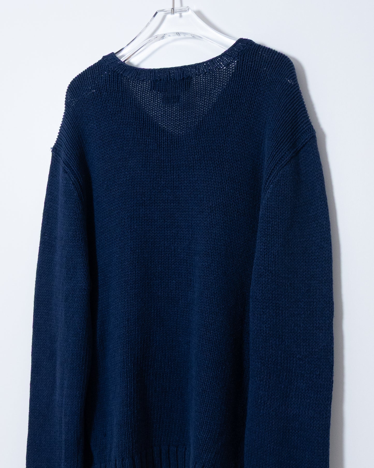 "Polo by Ralph Lauren" v-neck linen silk knit sweater