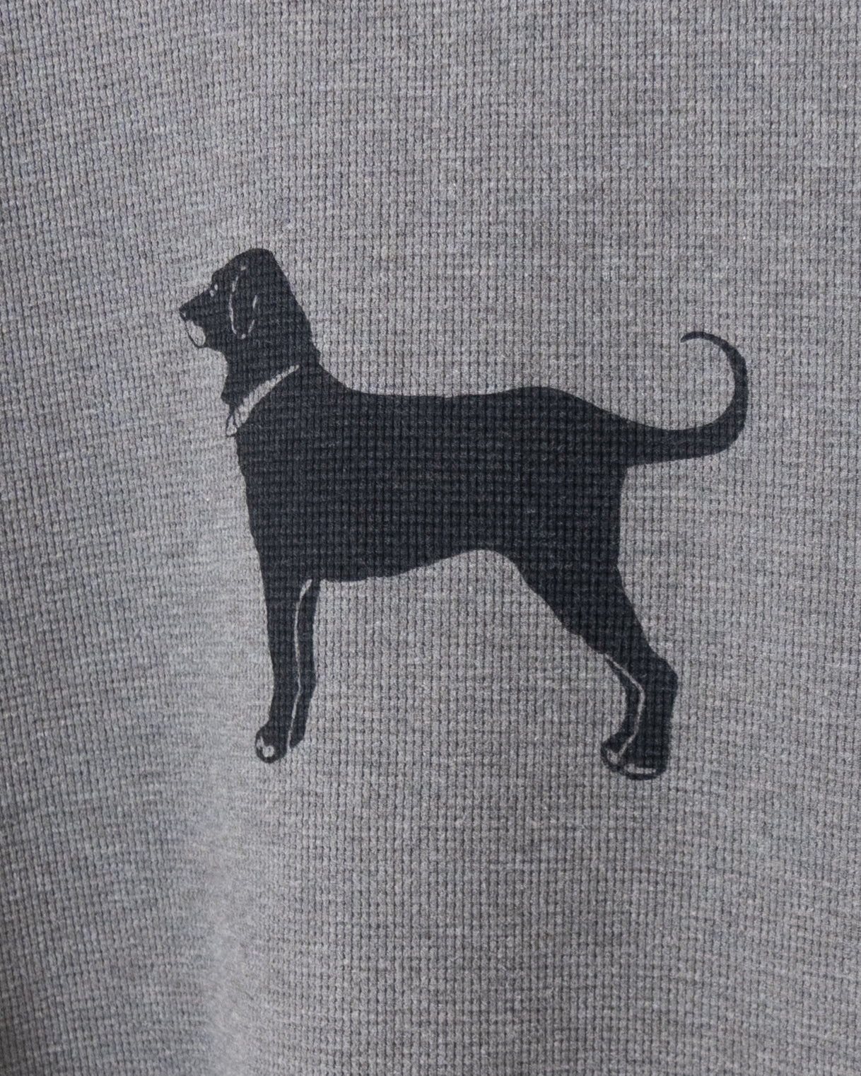 dog printed thermal L/S T-shirt