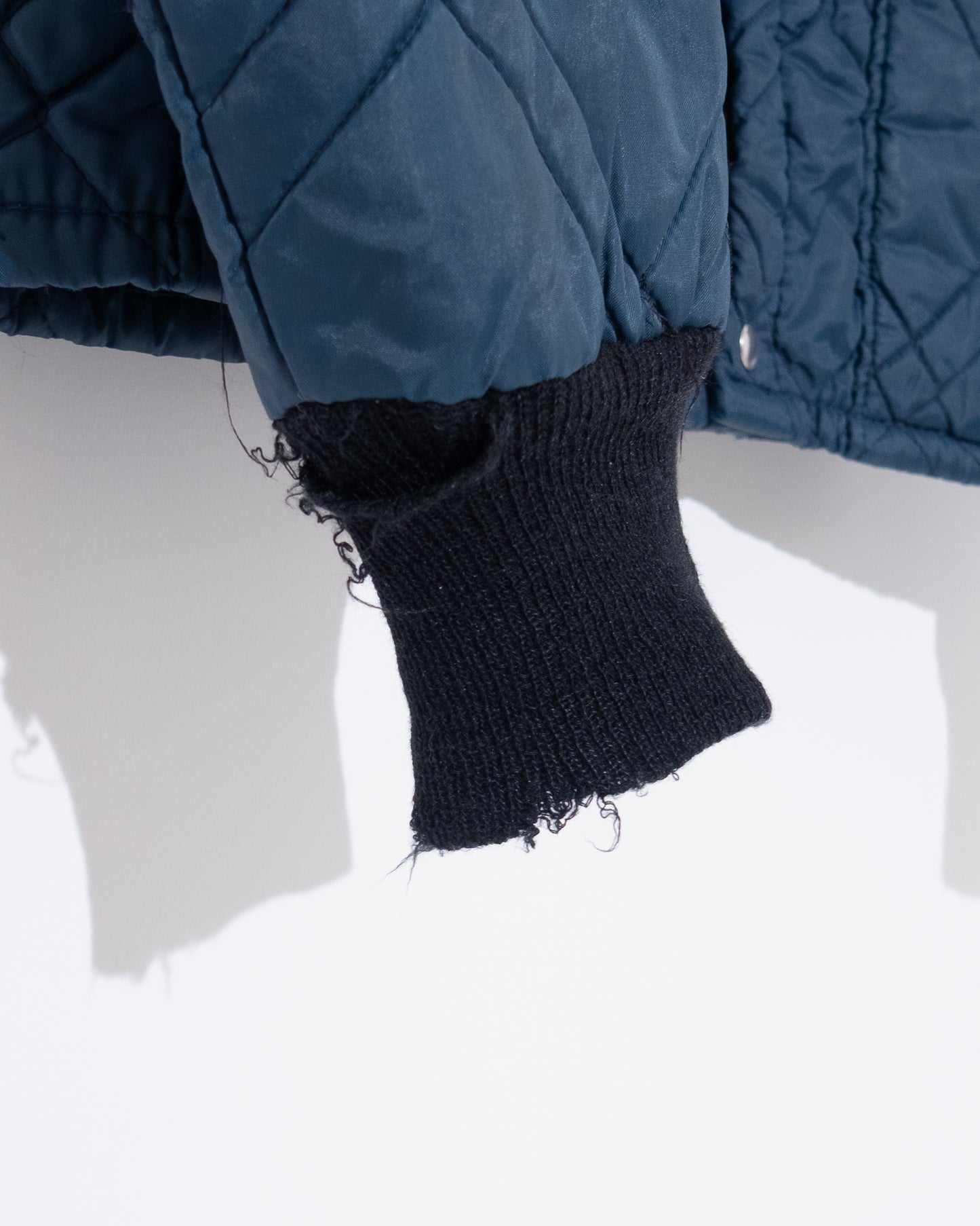 old diamond quilted nylon jacket