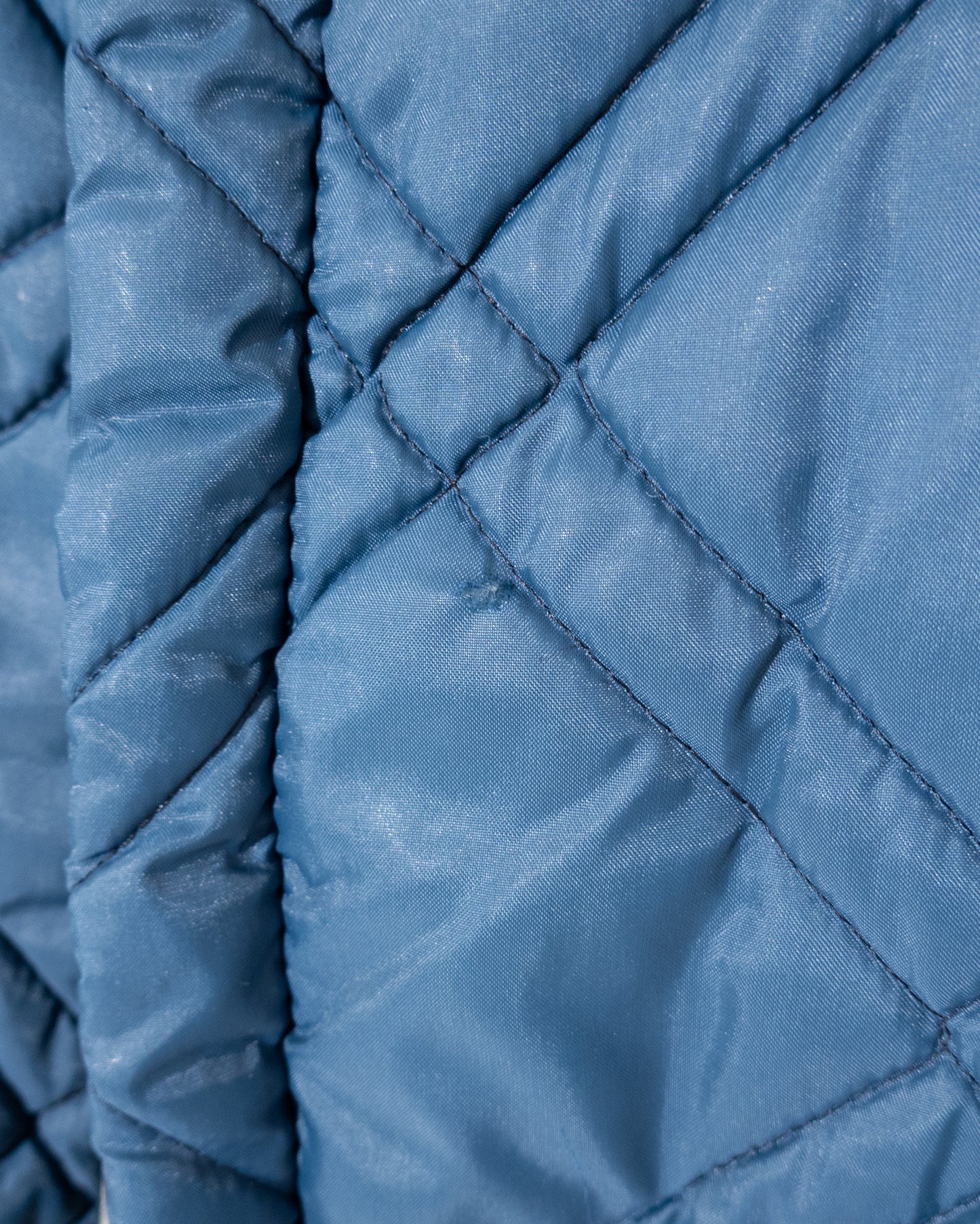 old diamond quilted nylon jacket