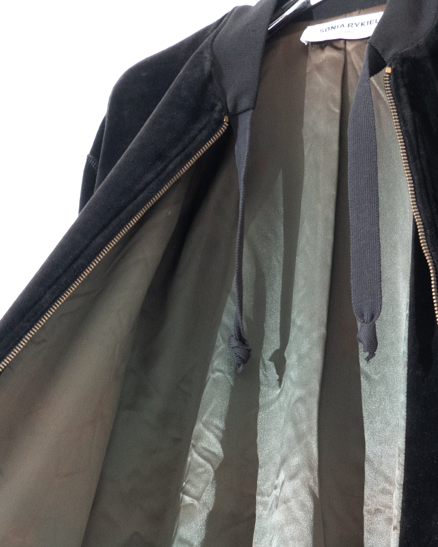 "SONIA RYKIEL" velour bomber jacket