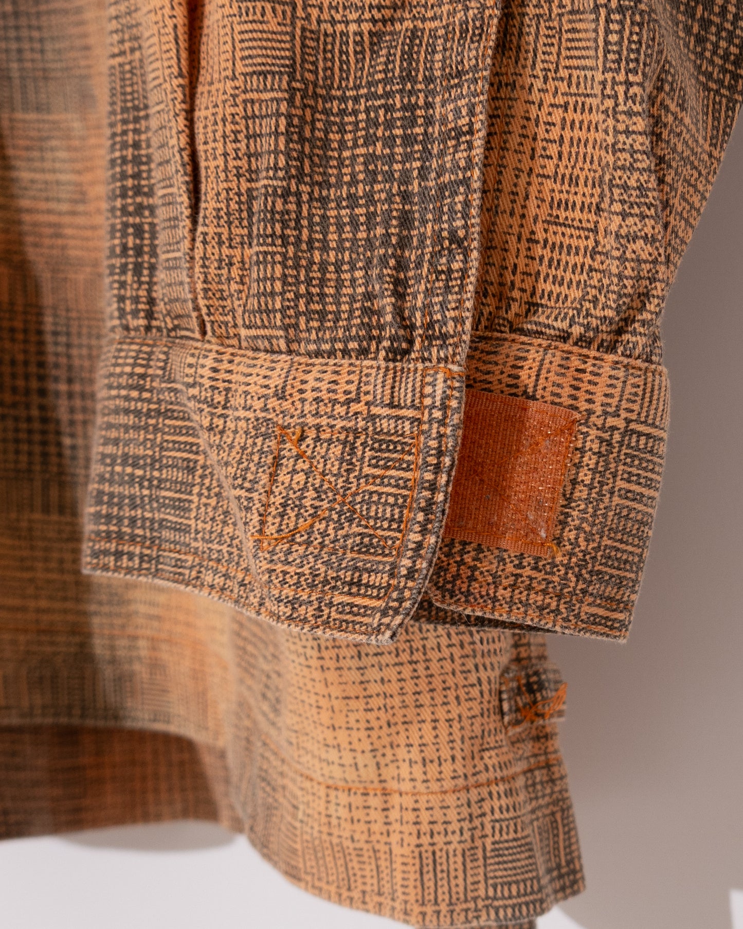 half-zip plaid shirt