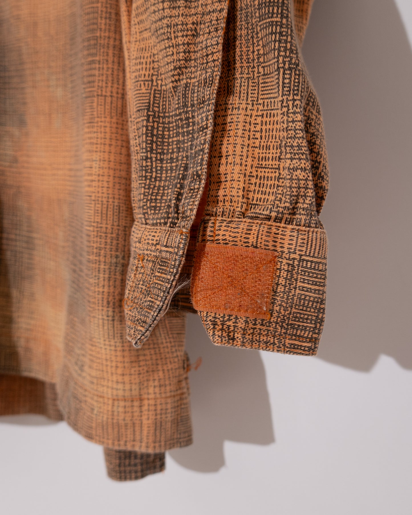 half-zip plaid shirt