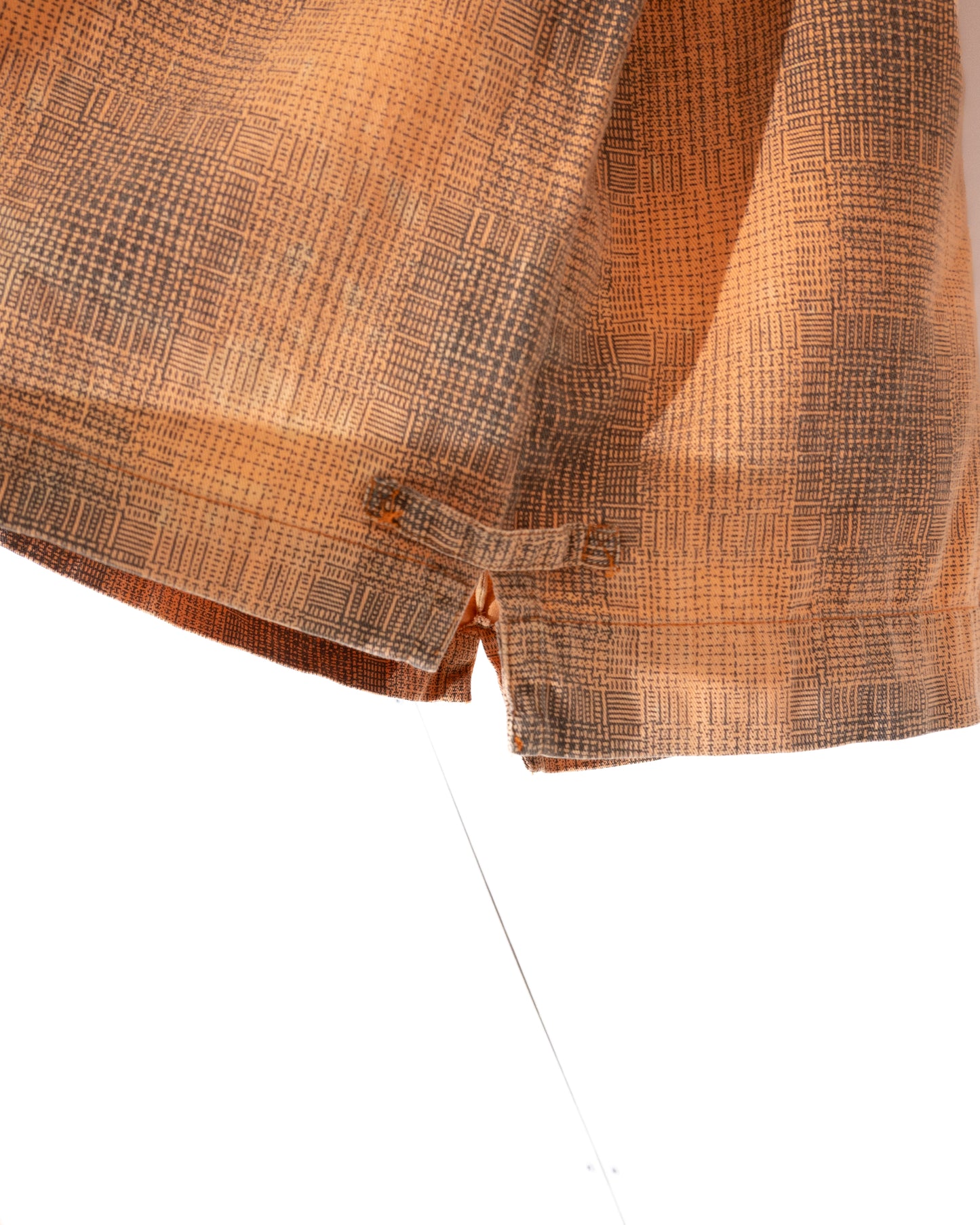 half-zip plaid shirt