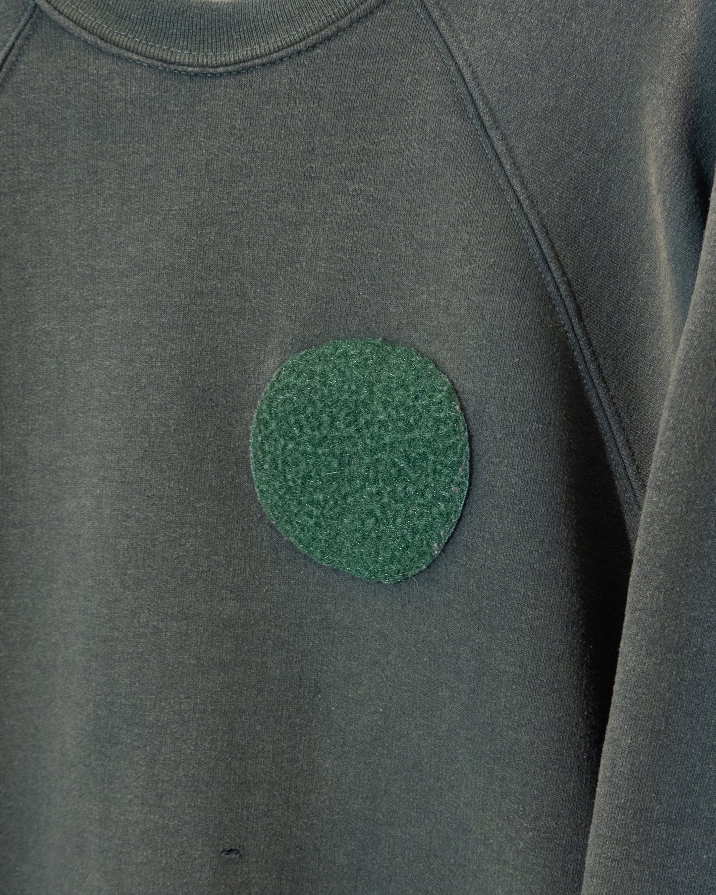 'EURO' velcro patch fade sweatshirt