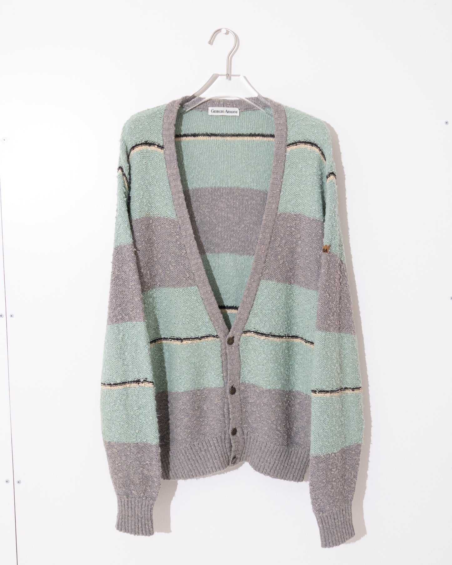 'Giorgio Armani' multi-stripe cardigan