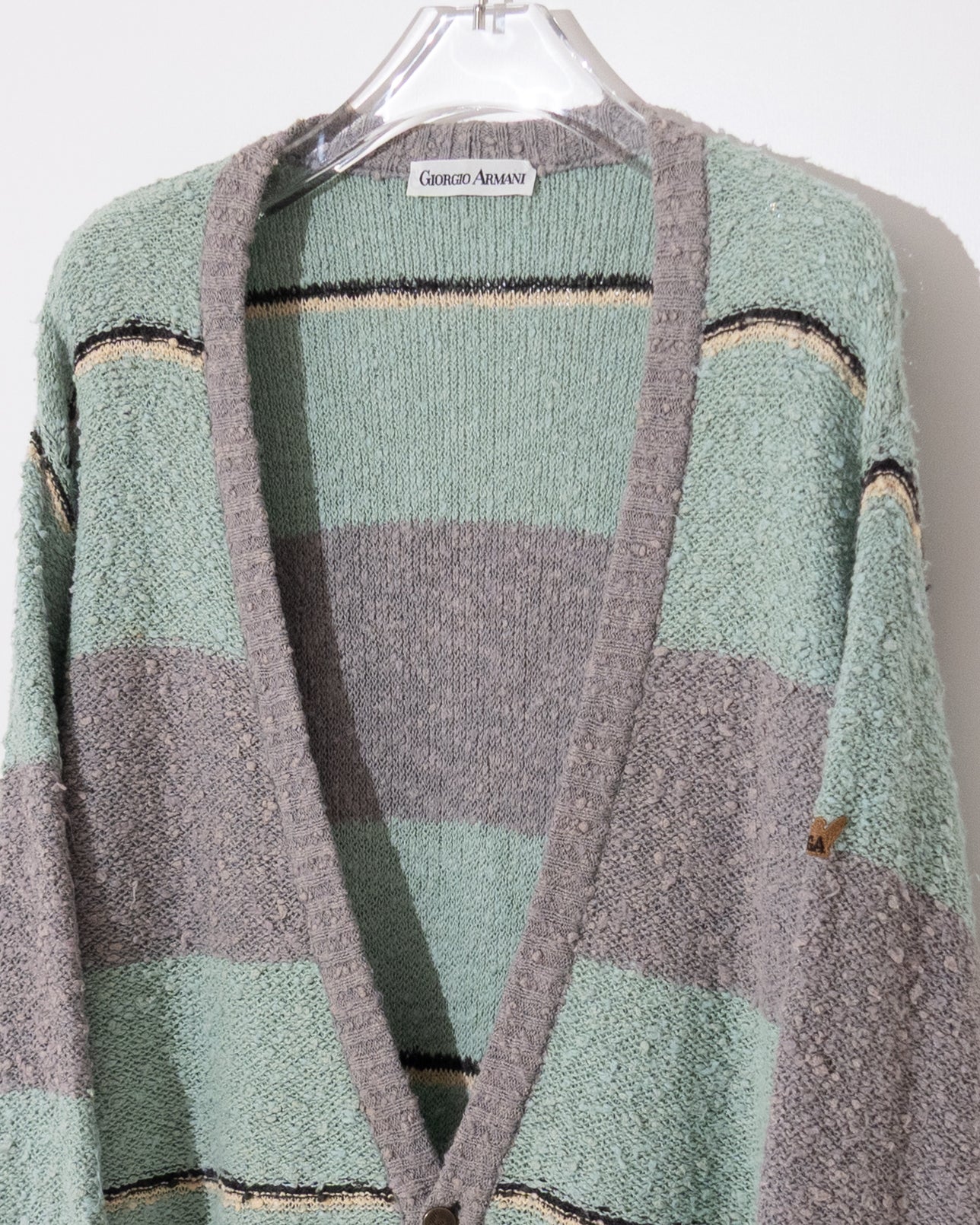 'Giorgio Armani' multi-stripe cardigan