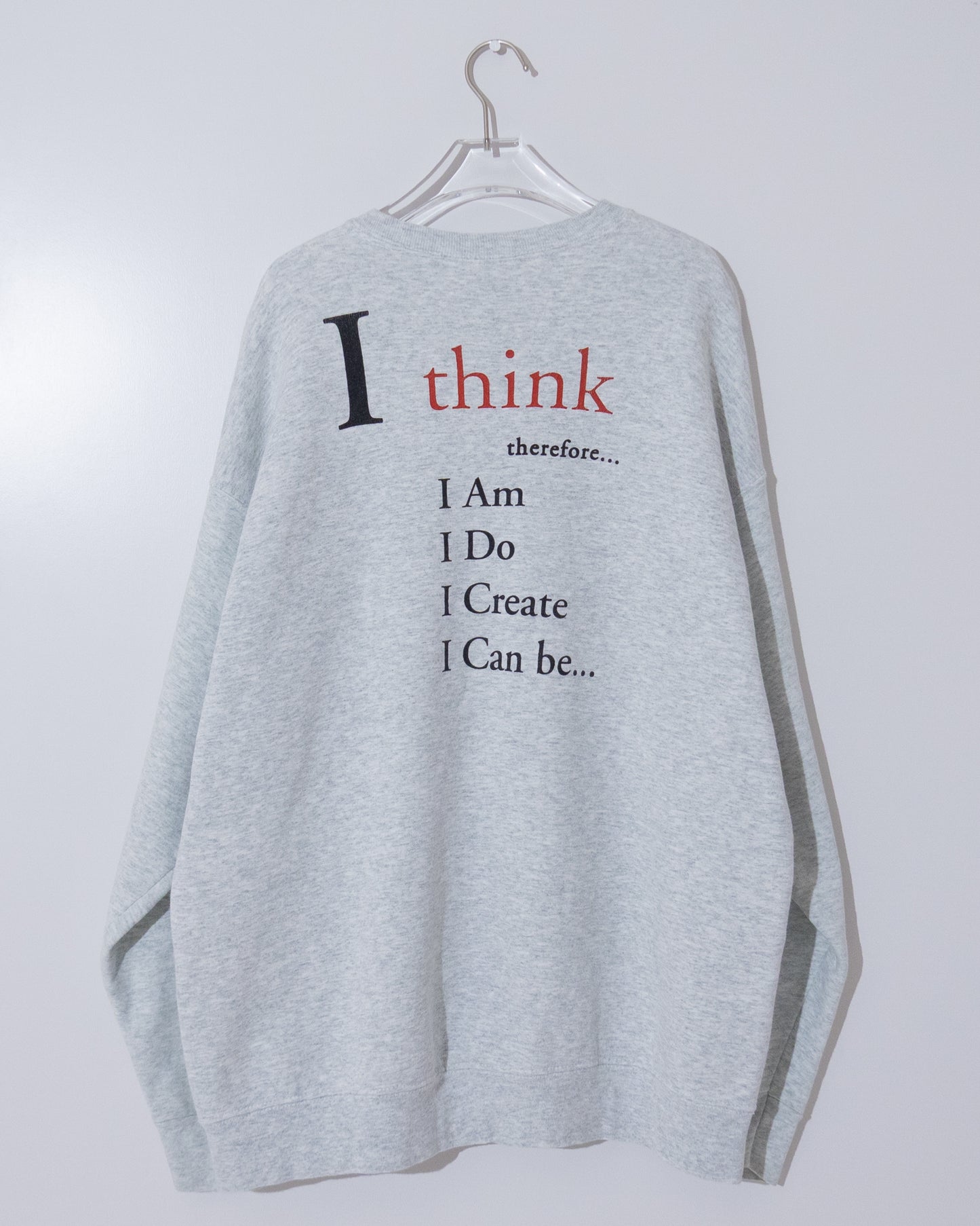 'Think' print sweatshirt