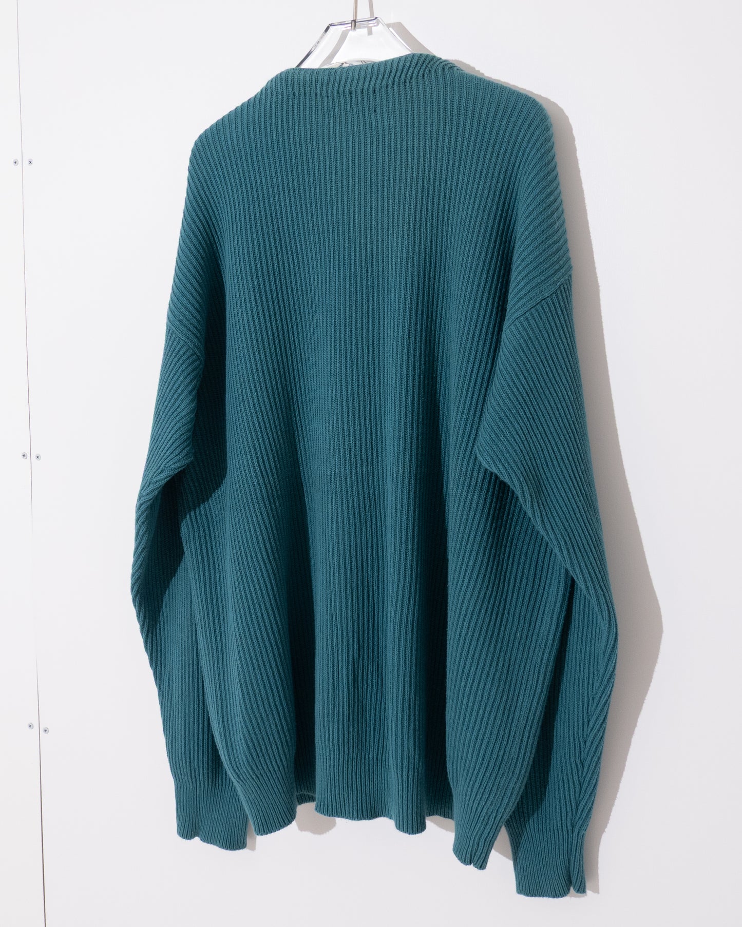 'LAND'S END' v-neck rib knit