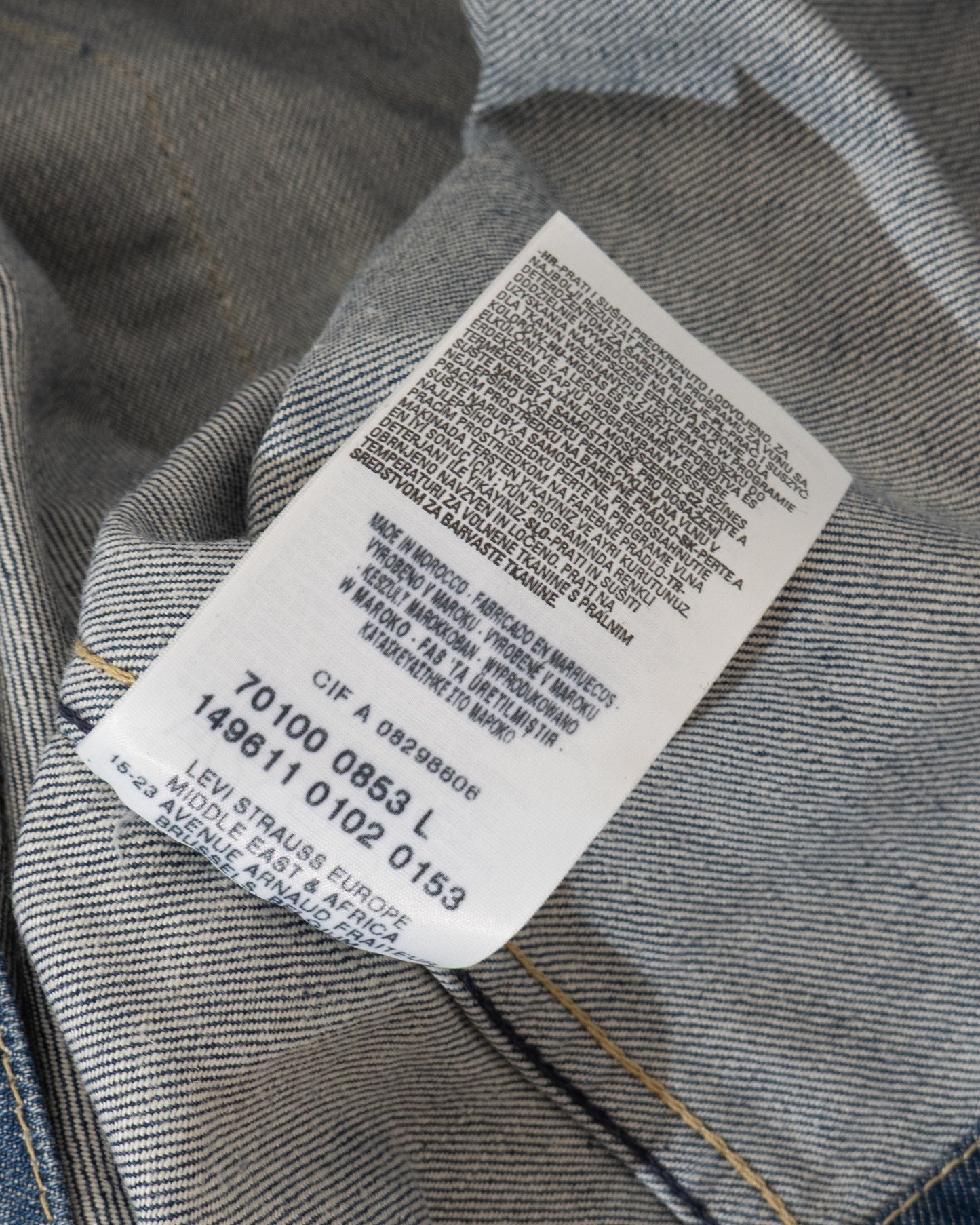 Euro Levi's Engineered Jeans 70100 denim jacket