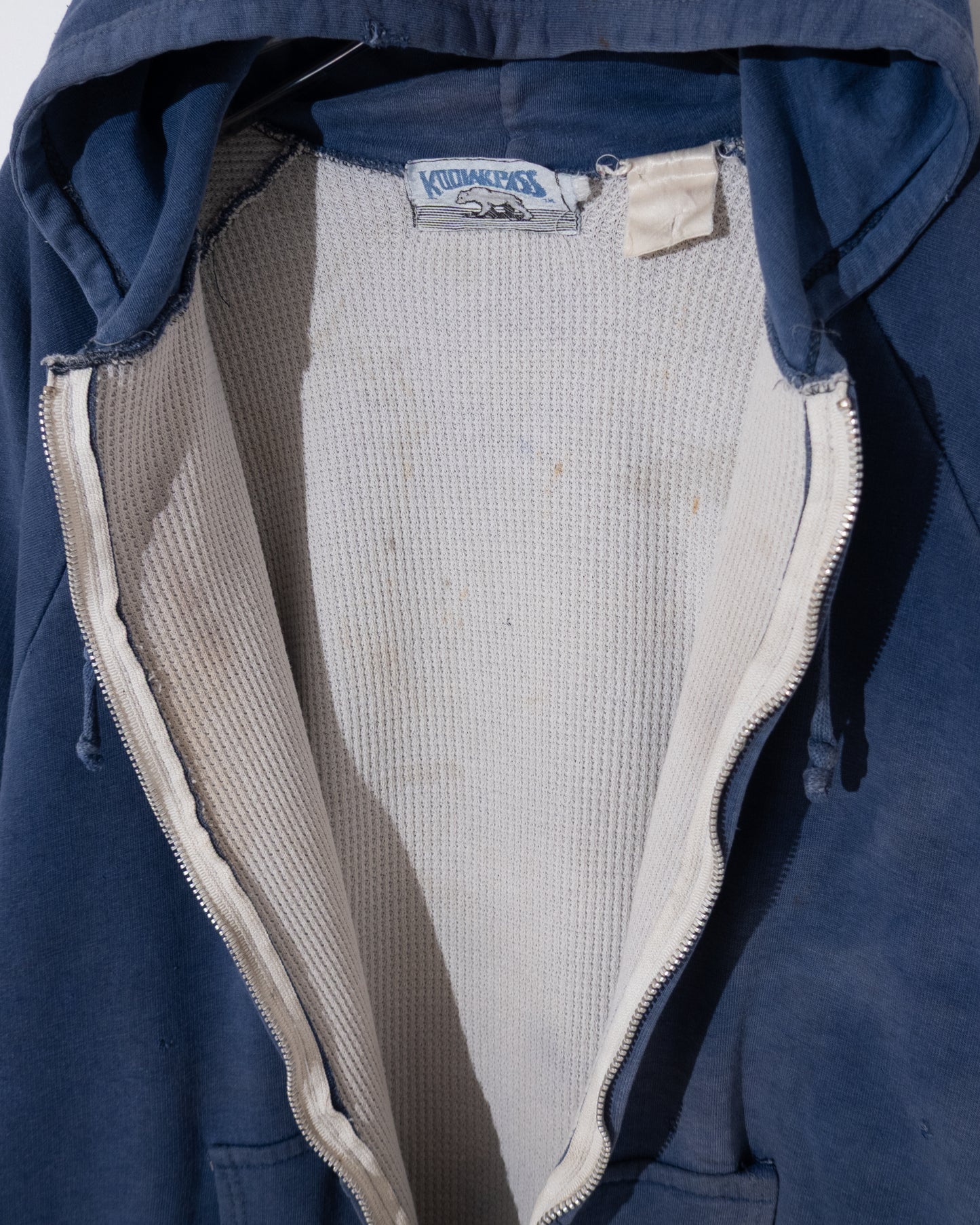 Old thermal liner zip hoodie