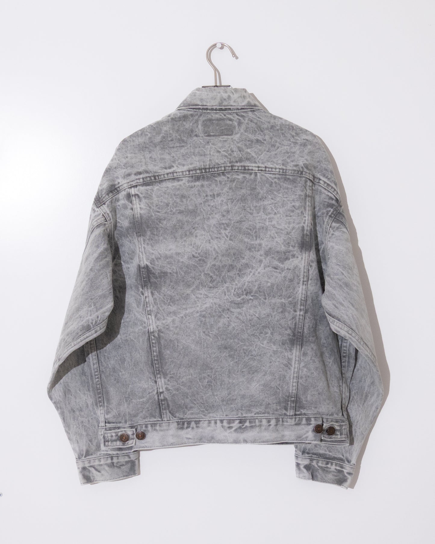 'Levi's' 70507 gray acid wash denim jacket
