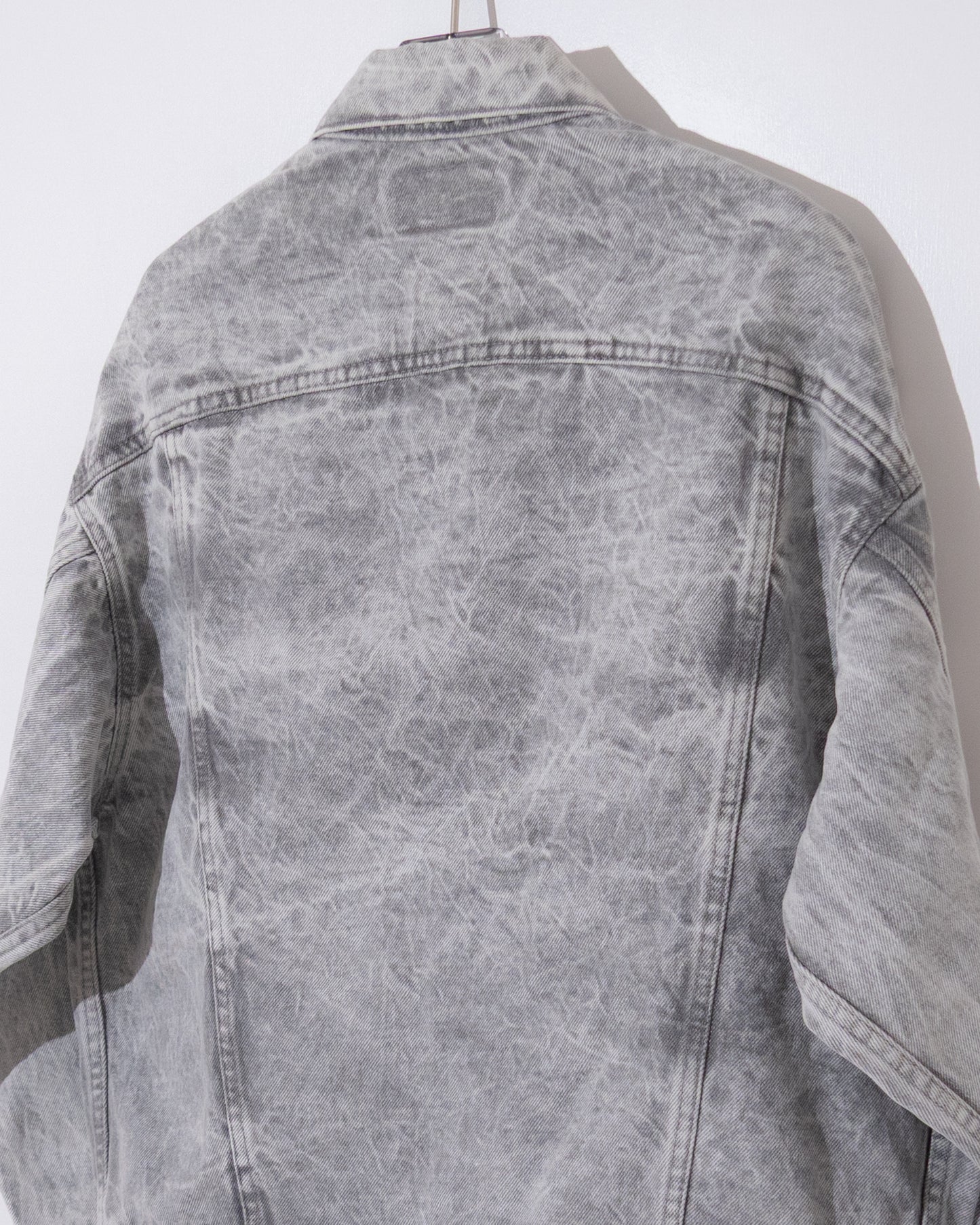 'Levi's' 70507 gray acid wash denim jacket
