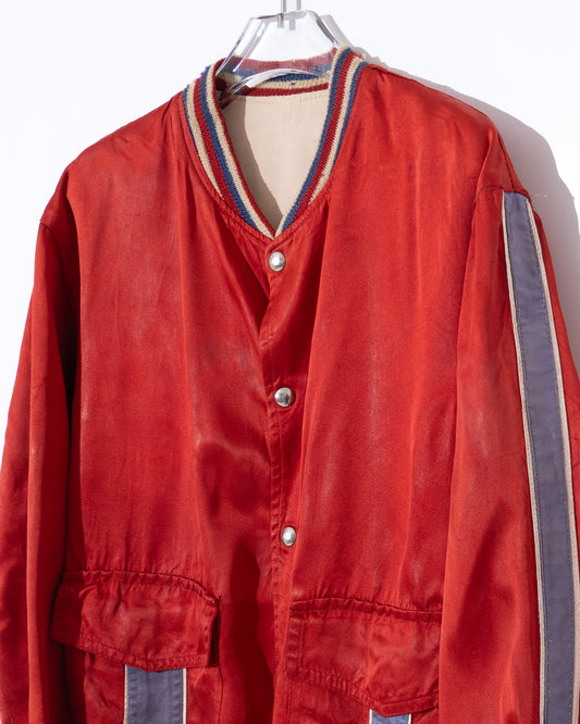 Satin varsity jacket