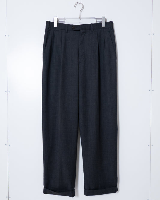 "Ermenegildo Zegna" for BERGDORF GOODMAN wide tuck slacks