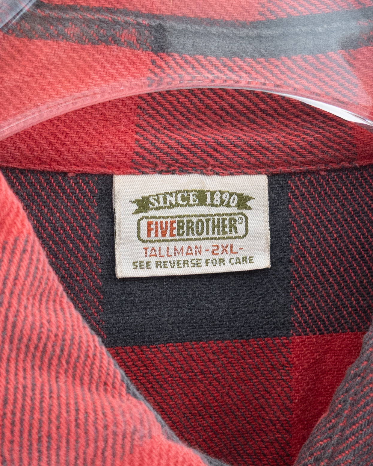 'FIVE BROTHERS' heavy flannel shirt