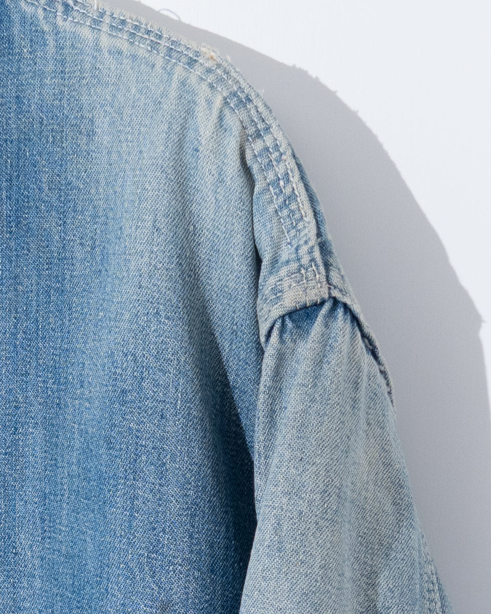 "Sears" denim coverall jacket with blanket liner