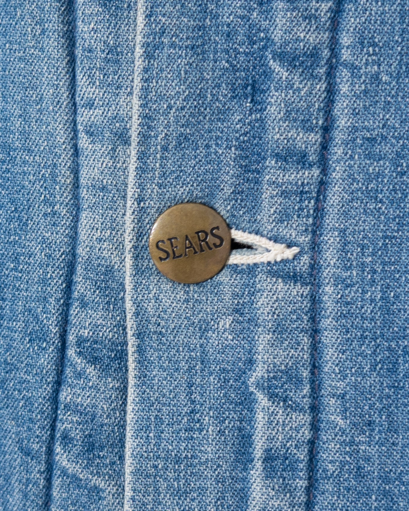 "Sears" denim coverall jacket with blanket liner