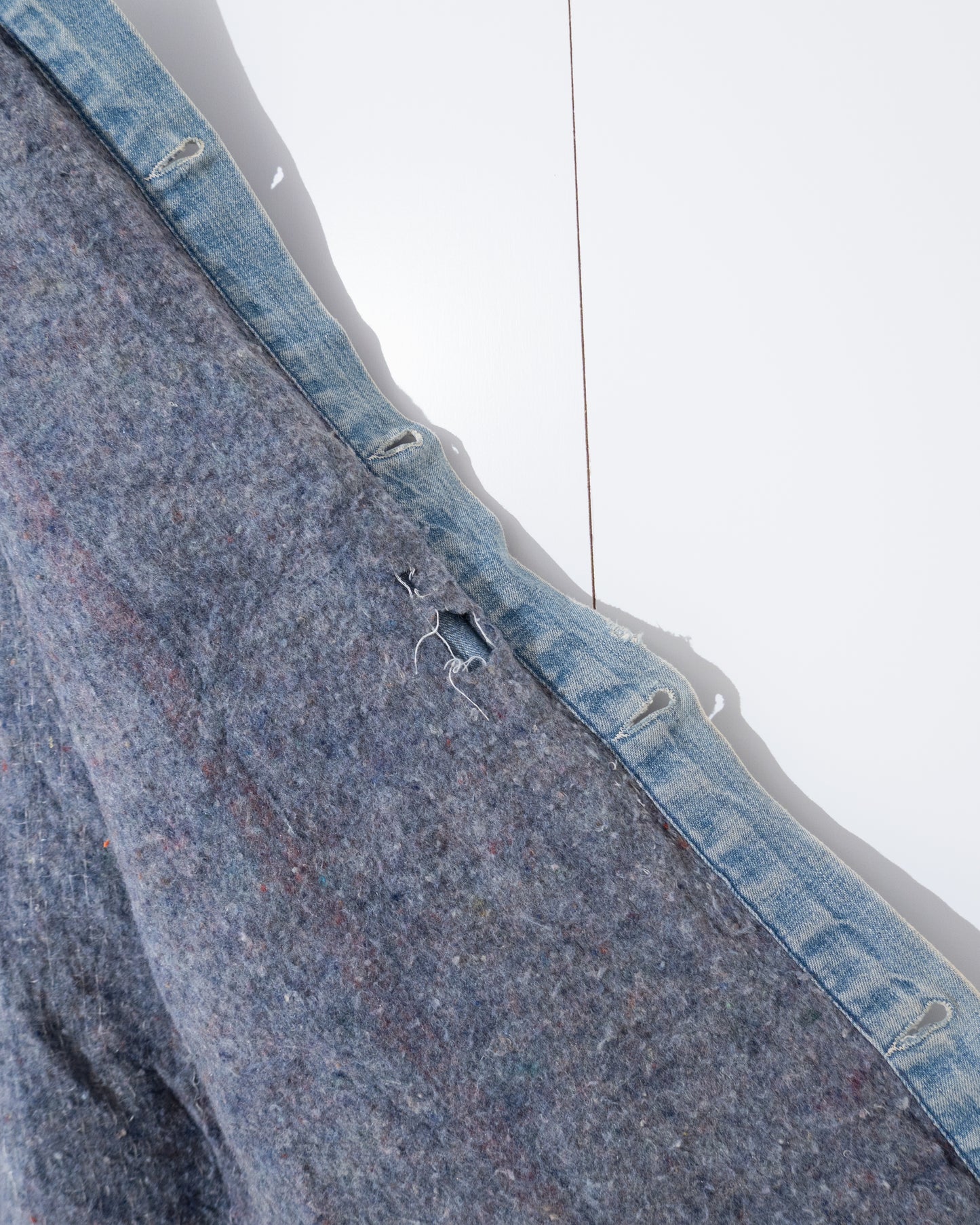 "Sears" denim coverall jacket with blanket liner