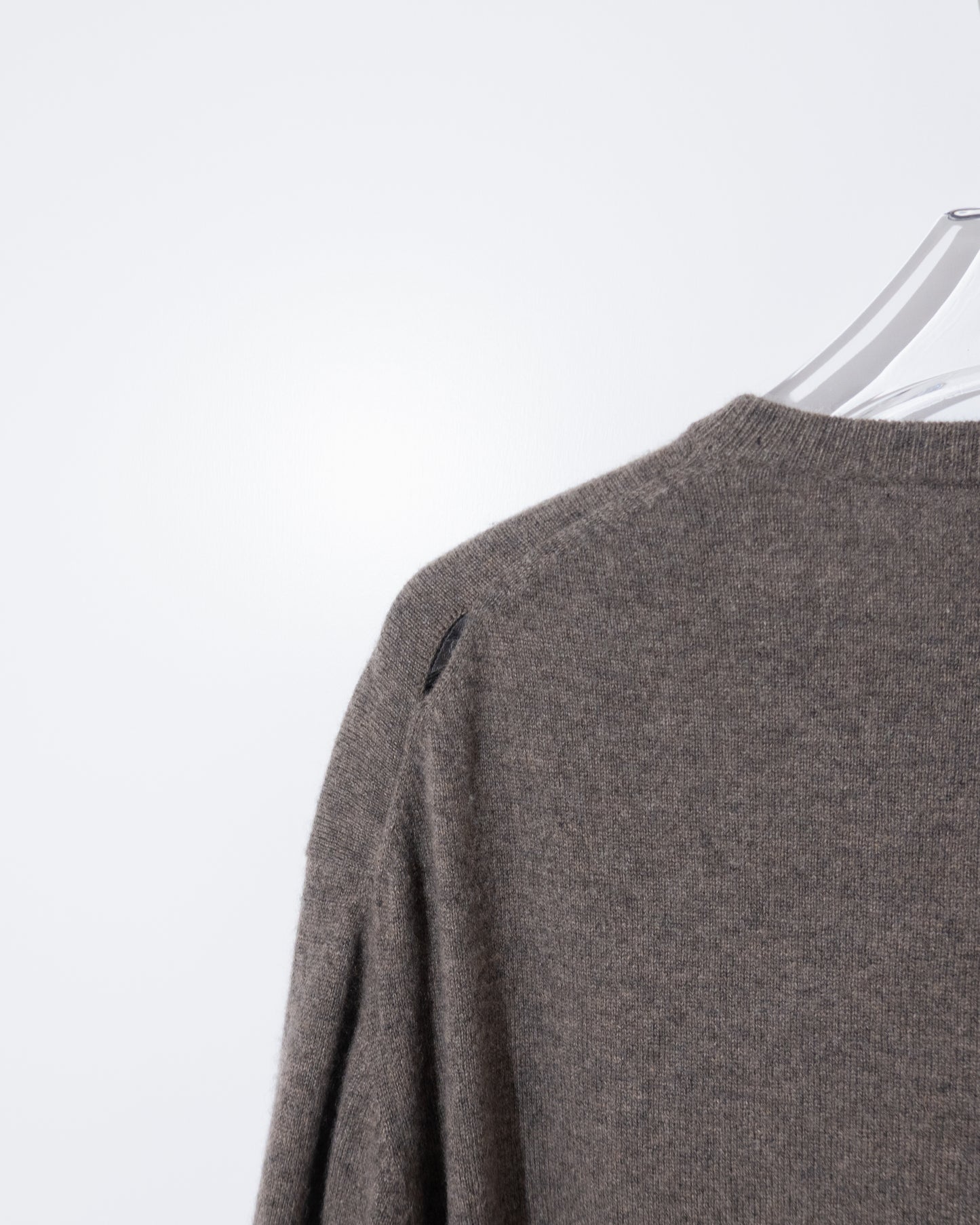 Damaged cashmere knit