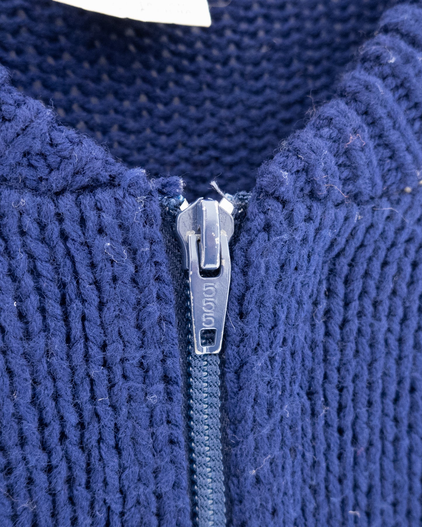 Knitted varsity jacket