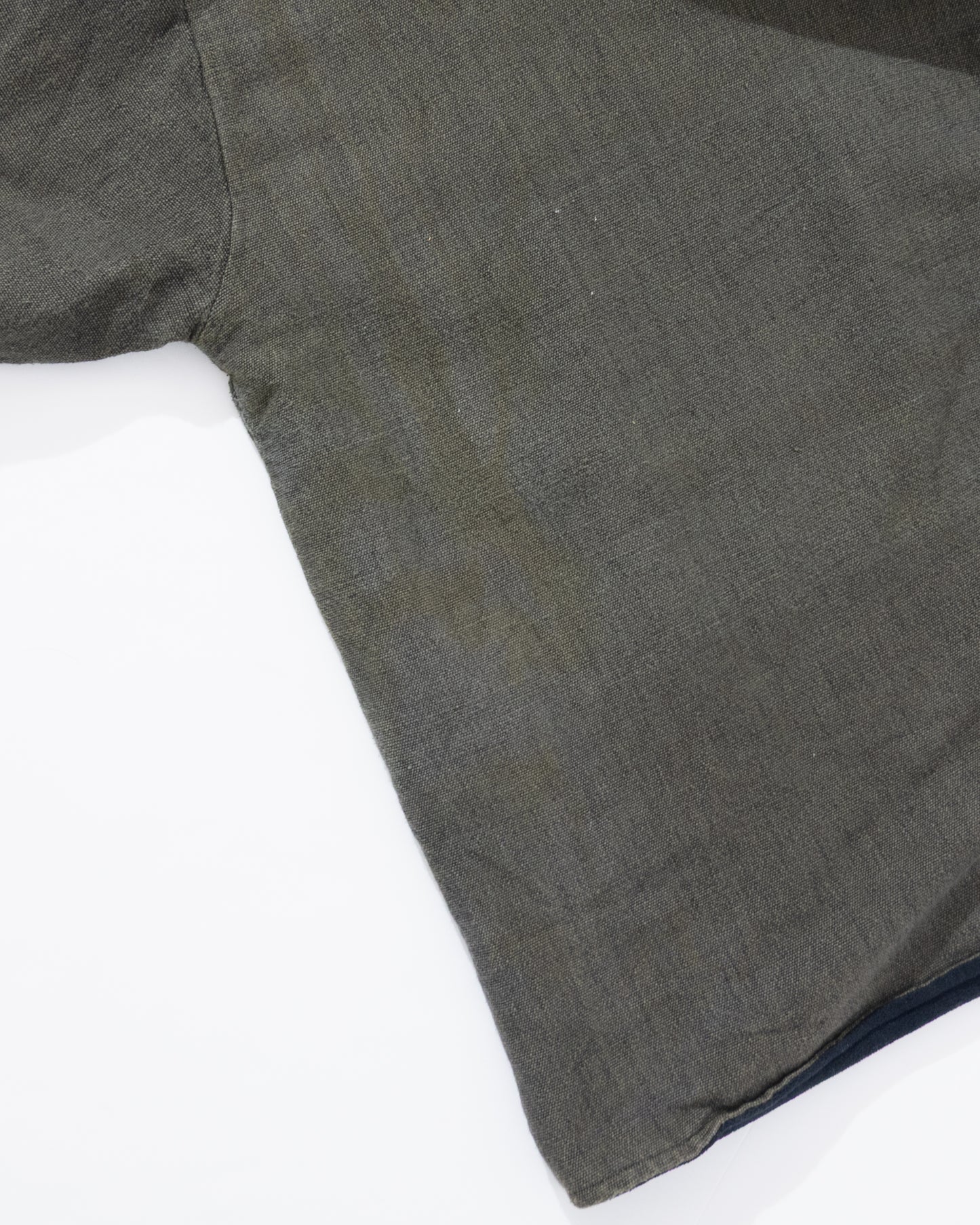 Diagonal zip hooded jacket