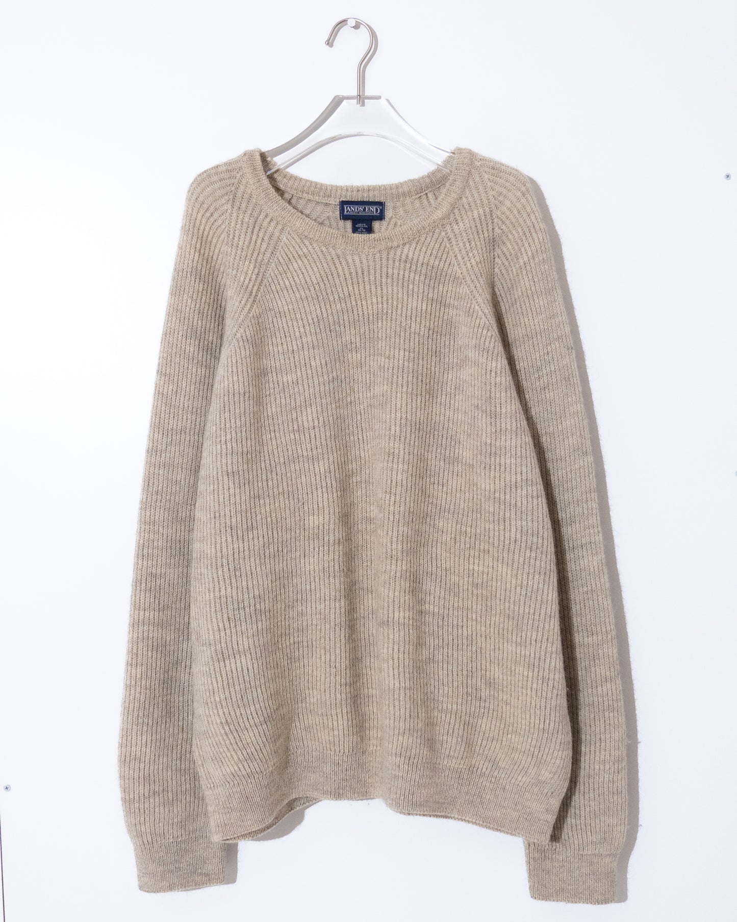 "Lands' End" rib knit sweater