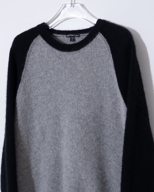 "JAMES PERSE" 2-tone cashmere knit