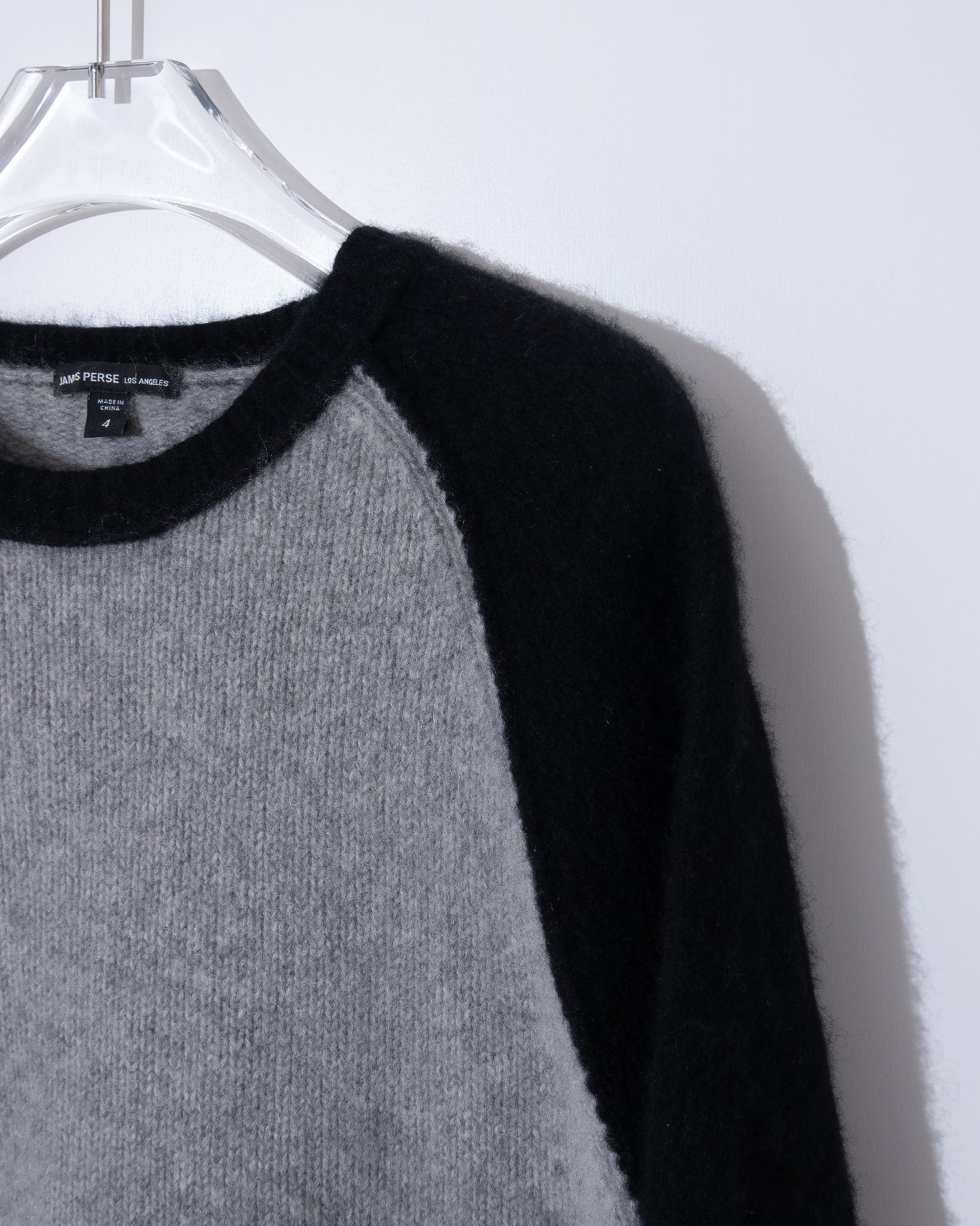 'JAMES PERSE' 2-tone cashmere knit