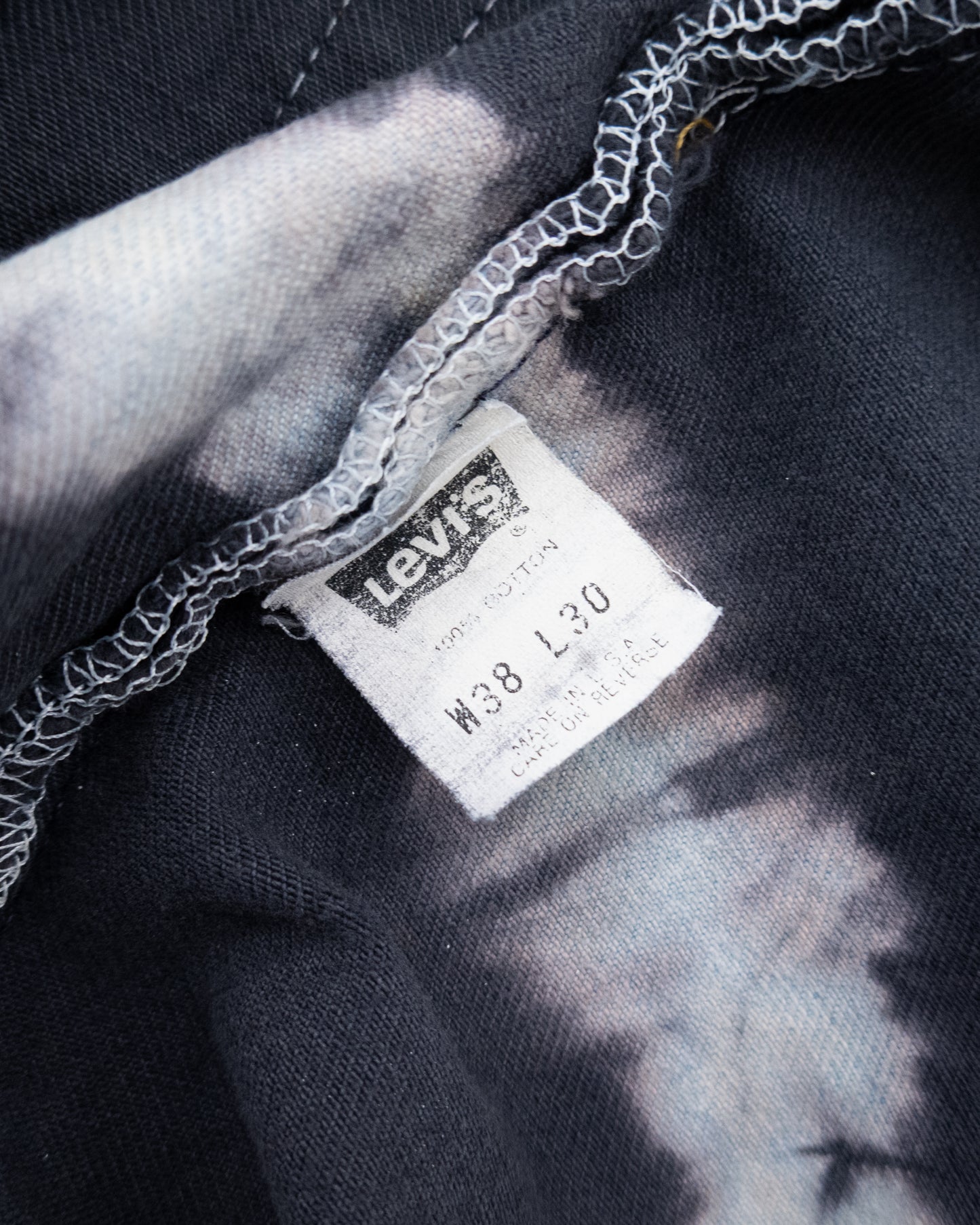 'Levi's' 501 tie dye denim pants