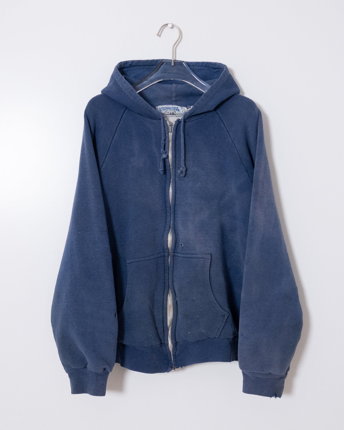 Old thermal liner zip hoodie