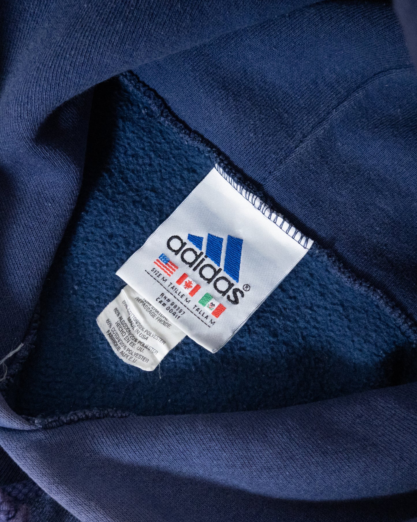 'adidas' embroidery hoodie