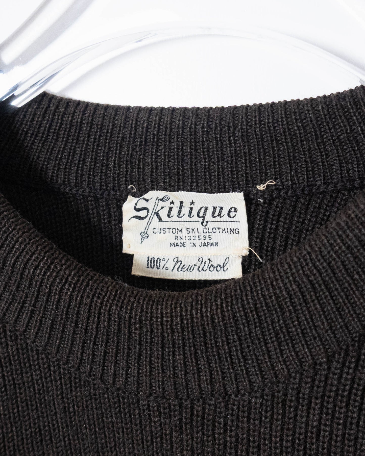 vintage wool ski knit sweater