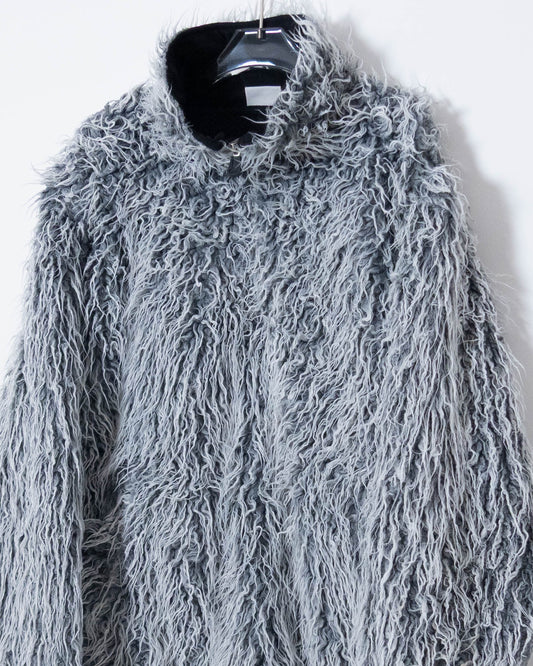 "OXBOW" half zip fur pullover jacket