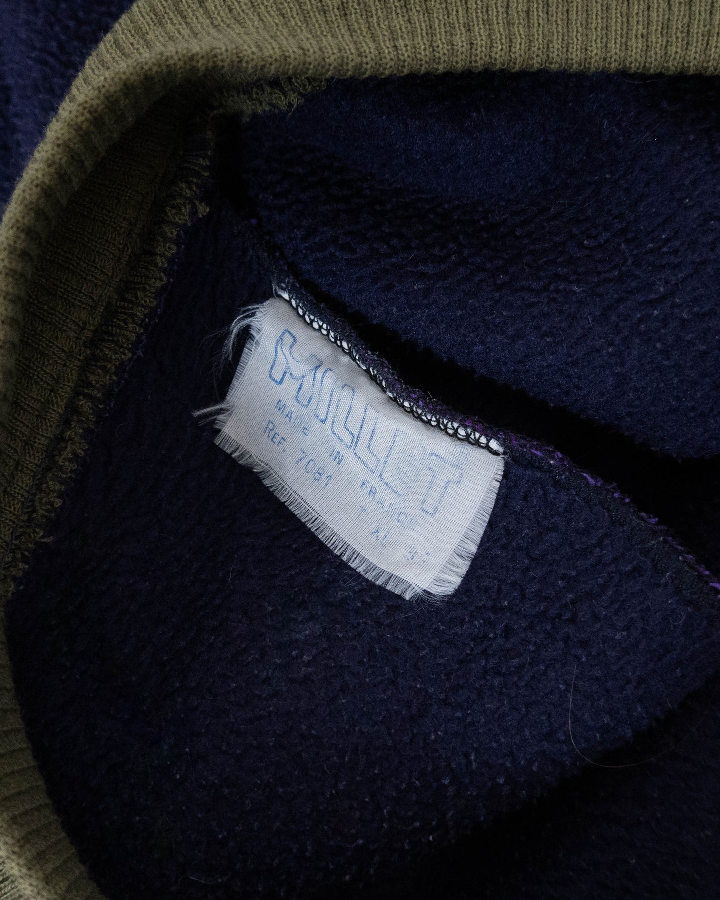 "Millet" double zip mock neck fleece pullover