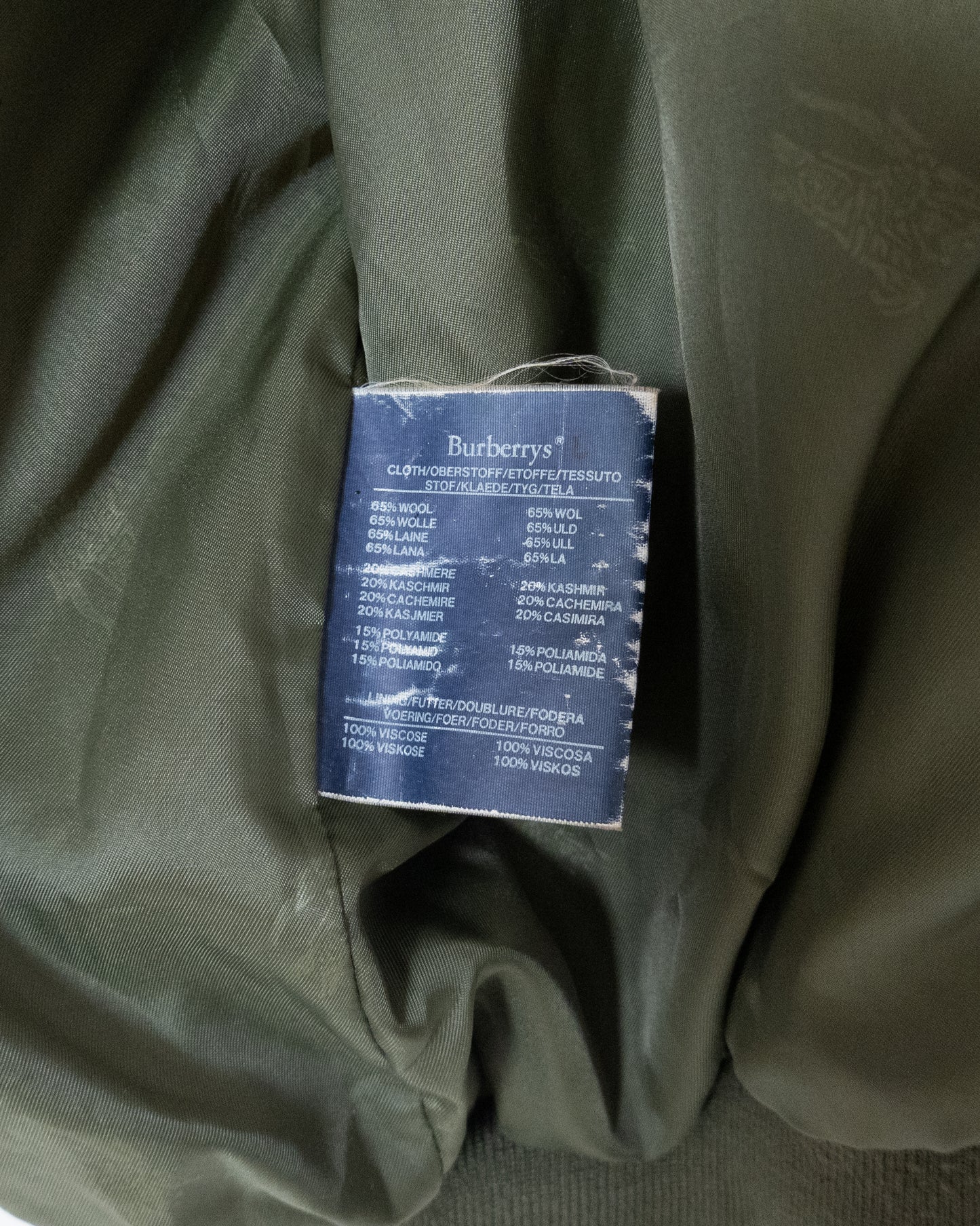 "Burberrys" Cashmere Mix Wool Blouson