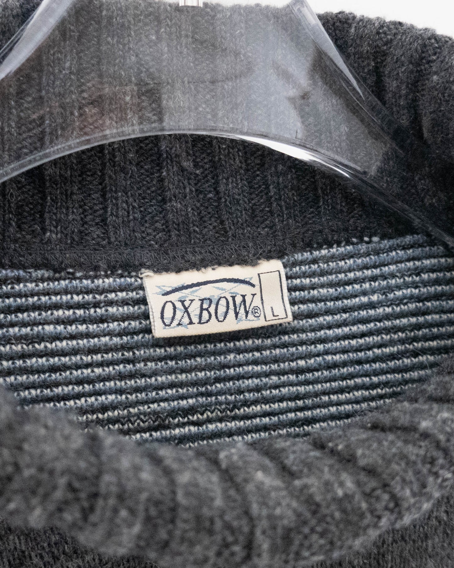 "OXBOW" SKOLPEN high-neck jacquard knit sweater