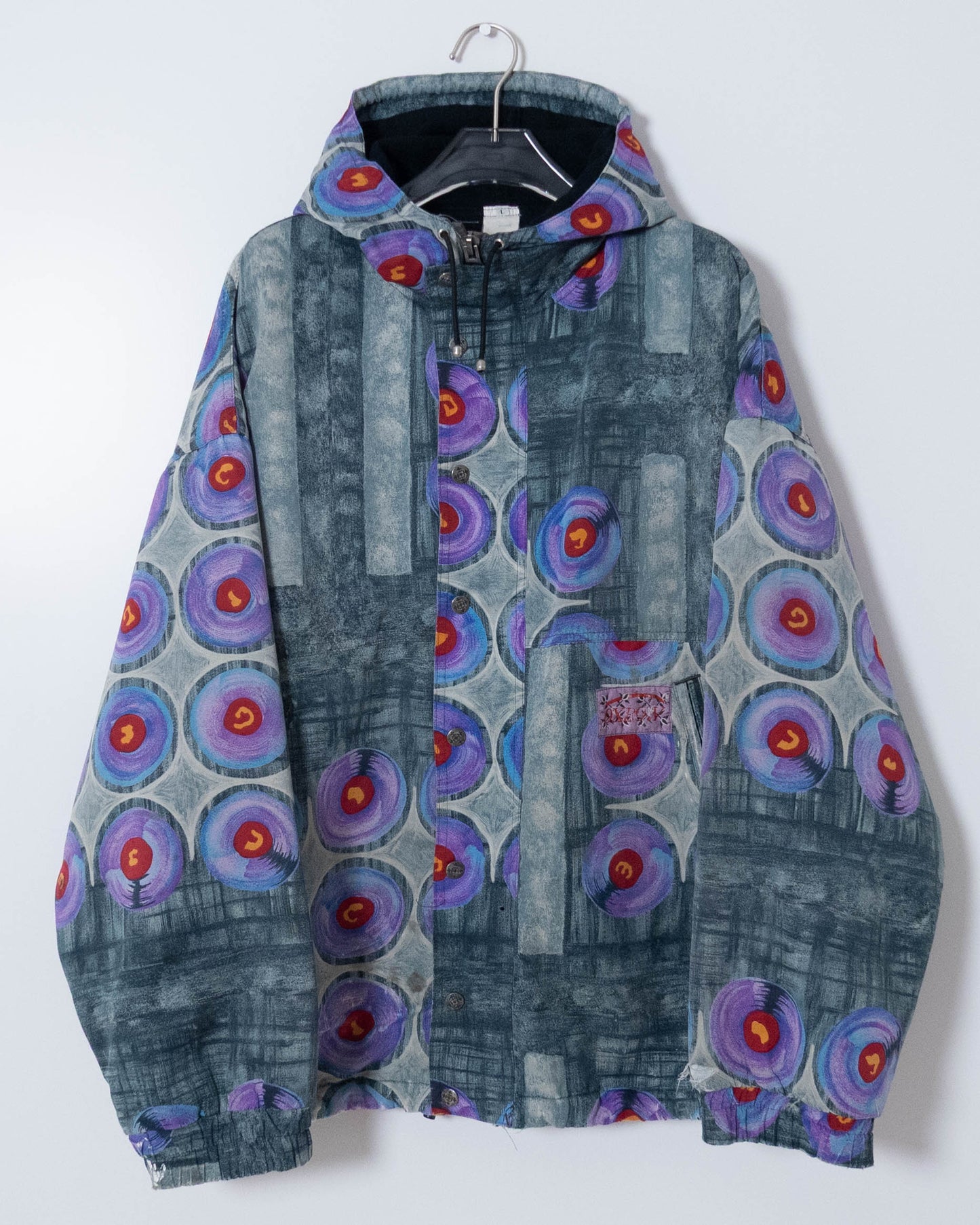 "OXBOW" all-over pattern hooded jacket