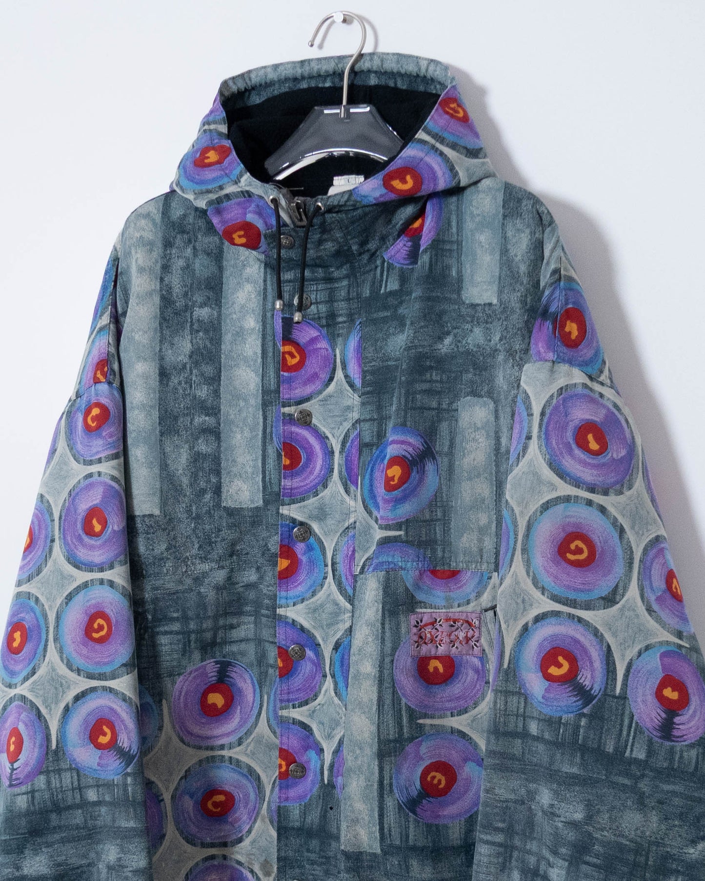 "OXBOW" all-over pattern hooded jacket